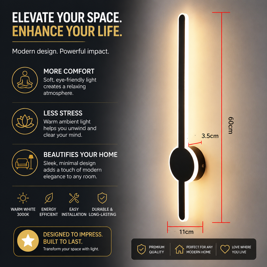 Minimalist Luxury Wall Light